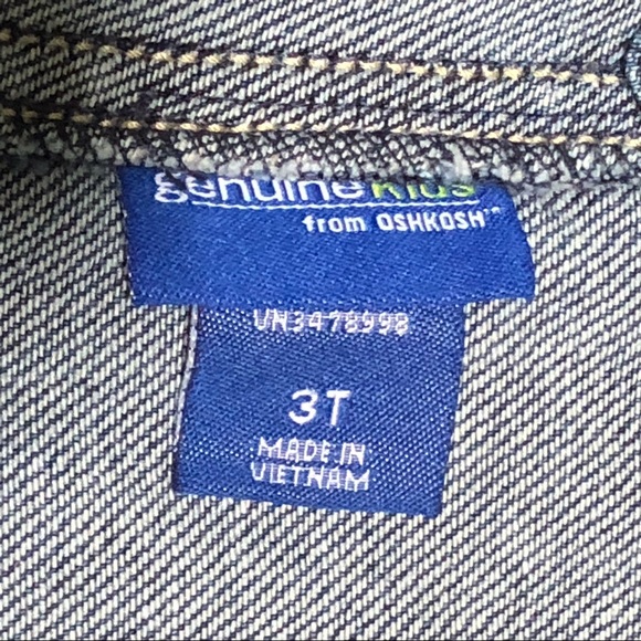 NWT OshKosh denim overalls - Picture 8 of 9